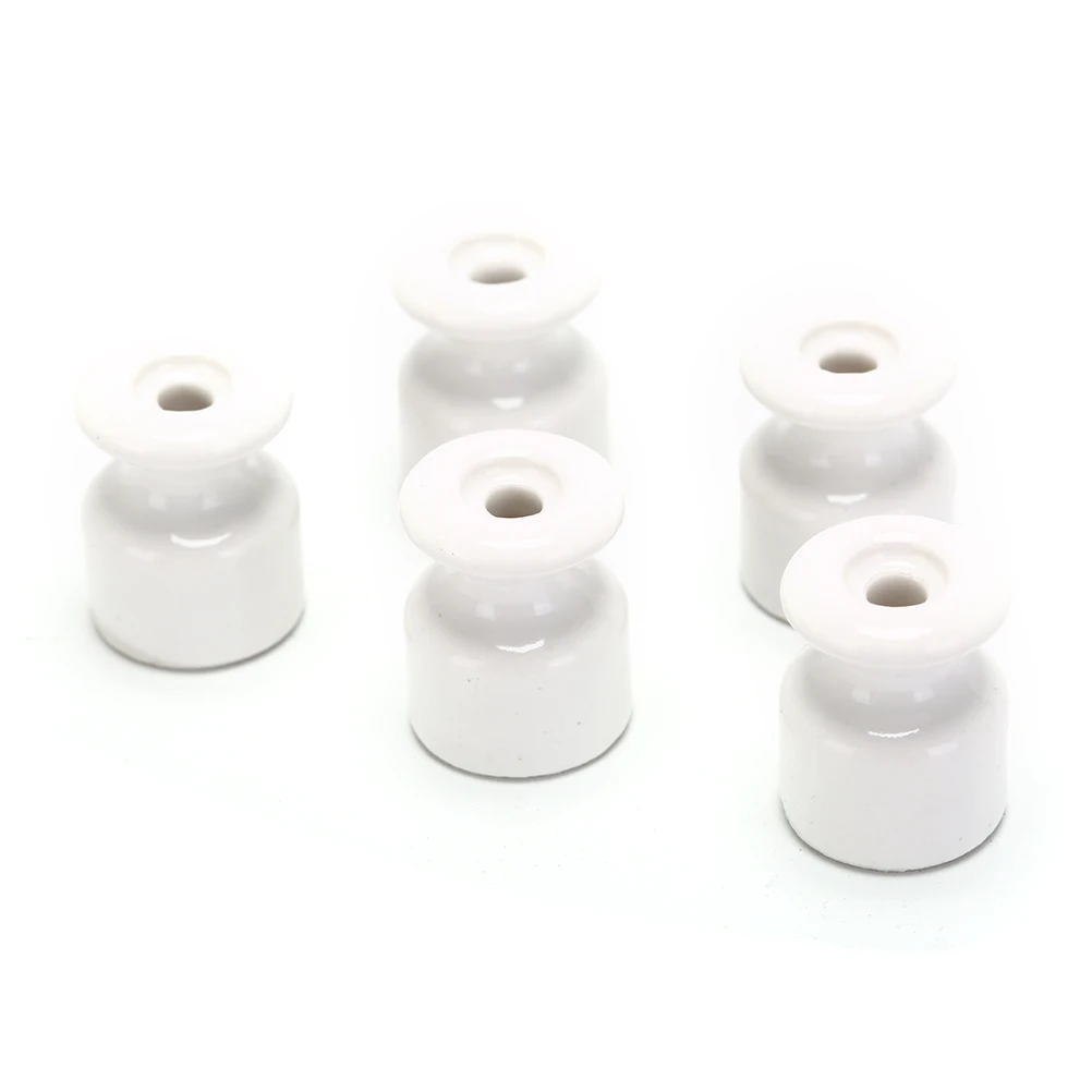 5pcs/lot Porcelain Insulator for Wall new Wiring Ceramic Insulators High Frequency 2025 Electric Porcelain Ceramic Insulator 5 Colors