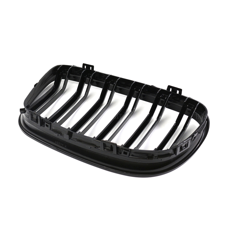 2Pcs Style Gloss Black Front Kidney Double Slat Grill Grille for 3 Series E90 E91 LCi 2009 2010 2011 2012 Car Styling