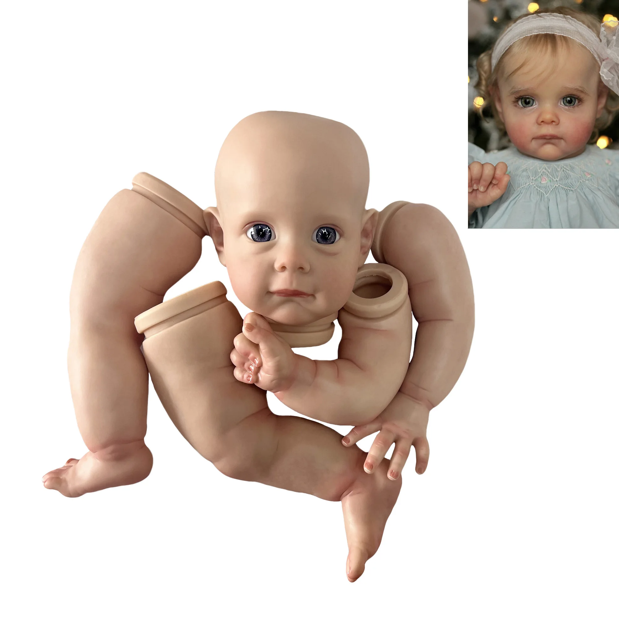 OtardDolls 18 Or 22 Inch Maggie Reborn Doll Kits 3D Painted Kit Reborn Baby Doll Unassembled Doll Parts Kit Reborn Sin Pintar