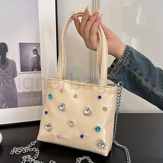 Bag Designer Fashion Classic 10a Top Woman Handbagevening Bags Small Niche Diamond Studded Tote for Women in Spring and Summer Fashionable Simple Sing