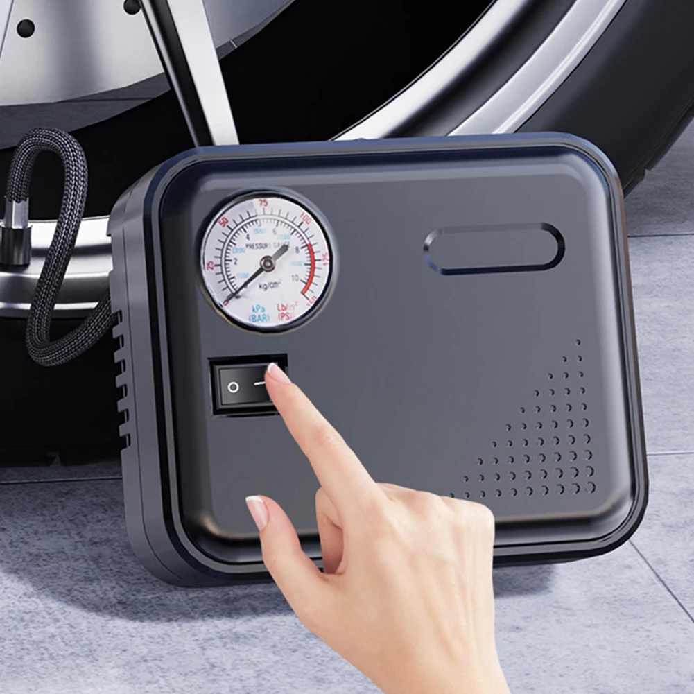 2025 Tire Iator Portable Car Air Compressor DC 12V Auto Air Pump Pointer Type Tire Pressure Display Electric new Tire Pump With Light