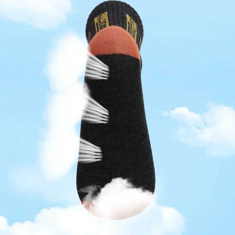 5/10pairs Mens Sport Spring Autumn Breathable Cotton Male Sweat-absorbing Deodorant Leisure Ankle Sock Size 38-46 LX241102