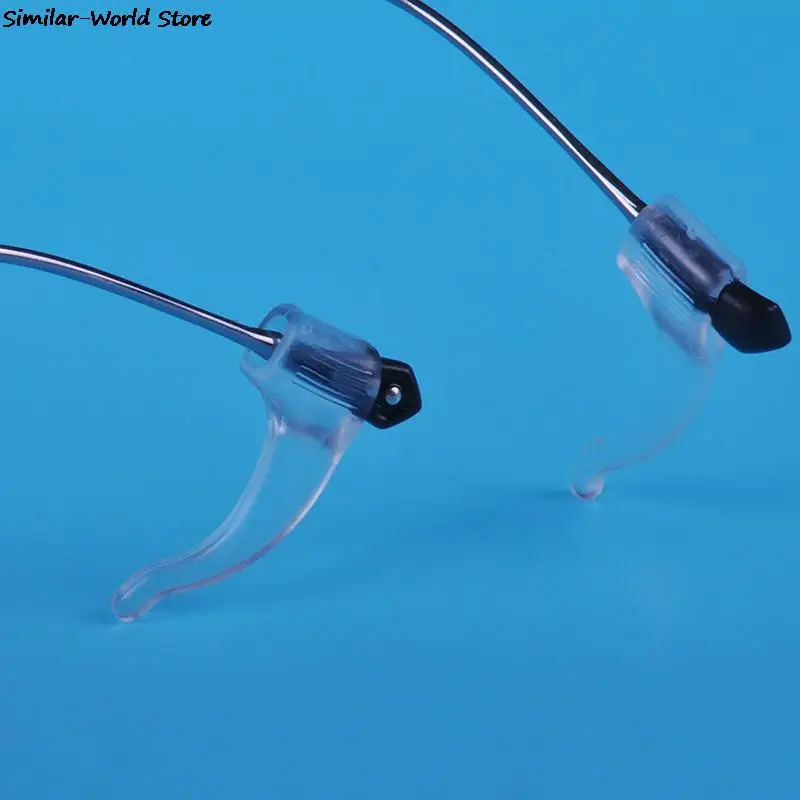 1 pairs Top Quality Silicone Anti-slip Holder For Glasses Accessories White/Black Ear Hook Sports Eyeglass Temple Tip stoppers
