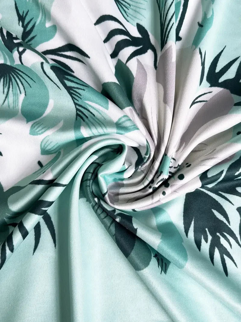 European and American Autumn Womens Long Dress Two Piece Flower and Grass Print Round Neck Dress Coat Women 240318