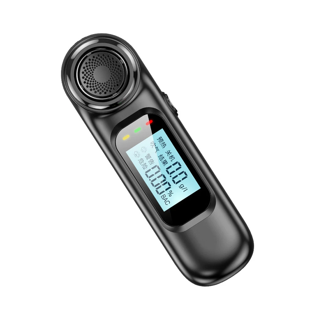 2023 Newest breathalyzer Factory Professional Digital Display Rechargeable breathalyzer alcohol breath tester AM01