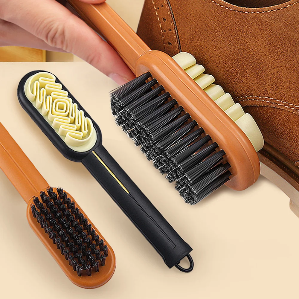 Long Handle 2 Sided Boot Cleaner Rubber Eraser Set Shoes Stain Dust Suede Cleaning Brush Shoes Brush Suede Clean Up Shoe Care