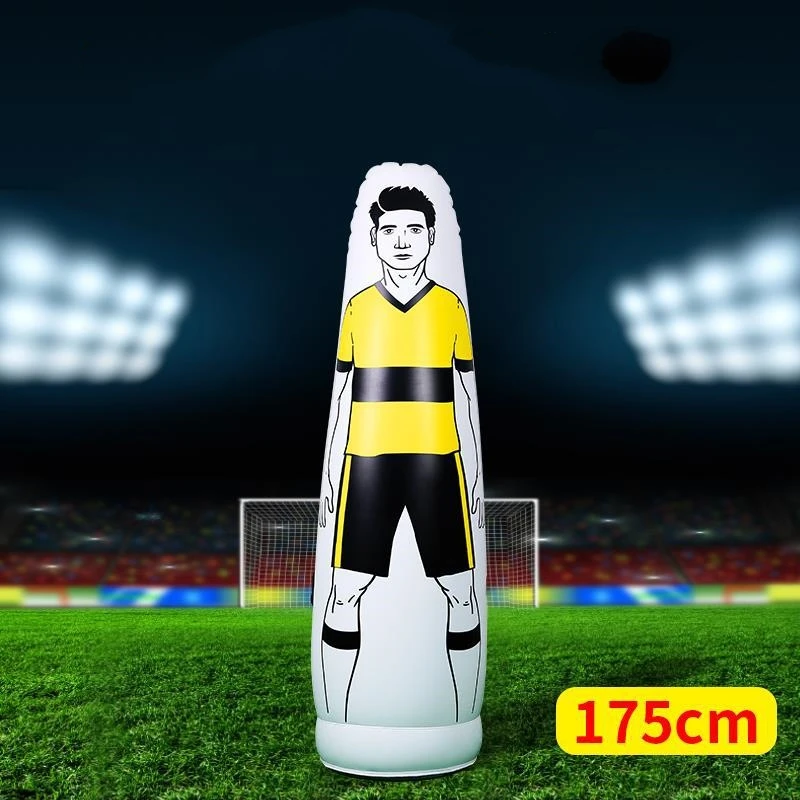 1.6/1.75m Adult Inflatable Football Training Goal Keeper Soccer Training Dummy Tool PVC Inflatable Wall Kick Defender
