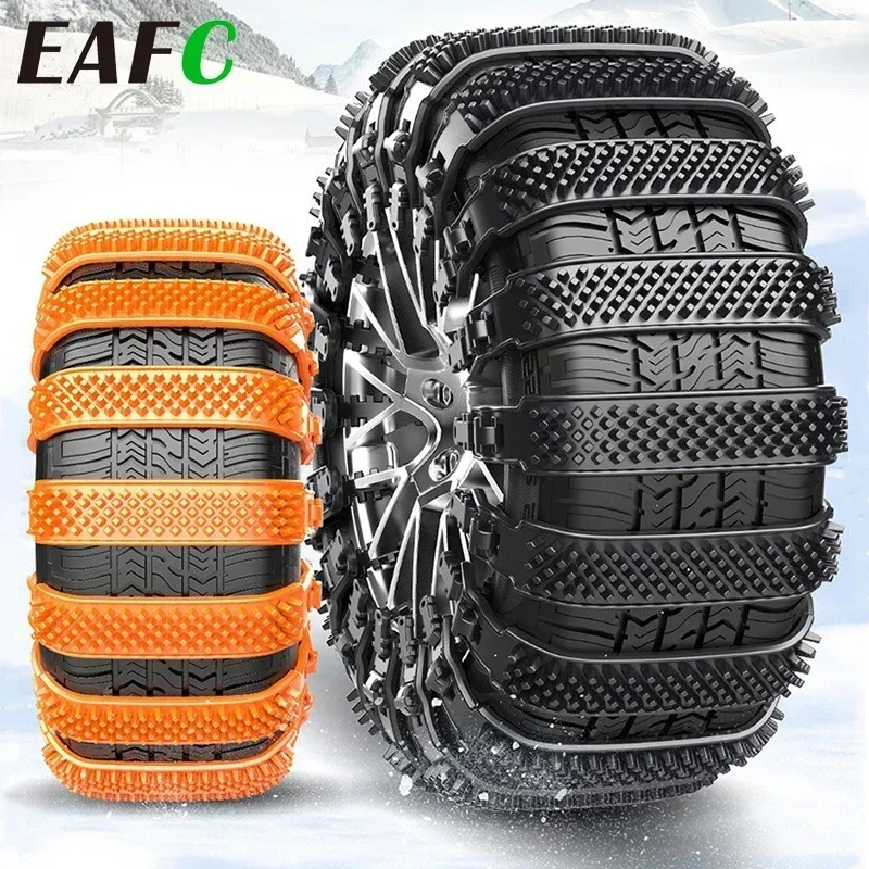 2/8Pcs Snow Auto Tire Wheels Anti Skid Chains For Truck SUV Winter Outdoo Car Tires Accessories