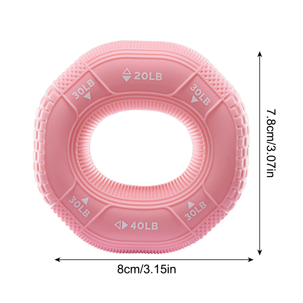 Silicone Rings Hand Grip Strengthener with 3 Different Levels of Resistance Finger Forearms Exercise Grip Trainer Grip Squeezer