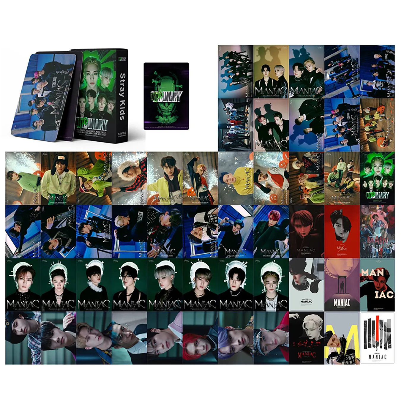 55pcs/set Kpop Stray kids ODD Photocards 5th Anniversary LOMO Cards New Album FAVORITE Card photo Poster fan gift
