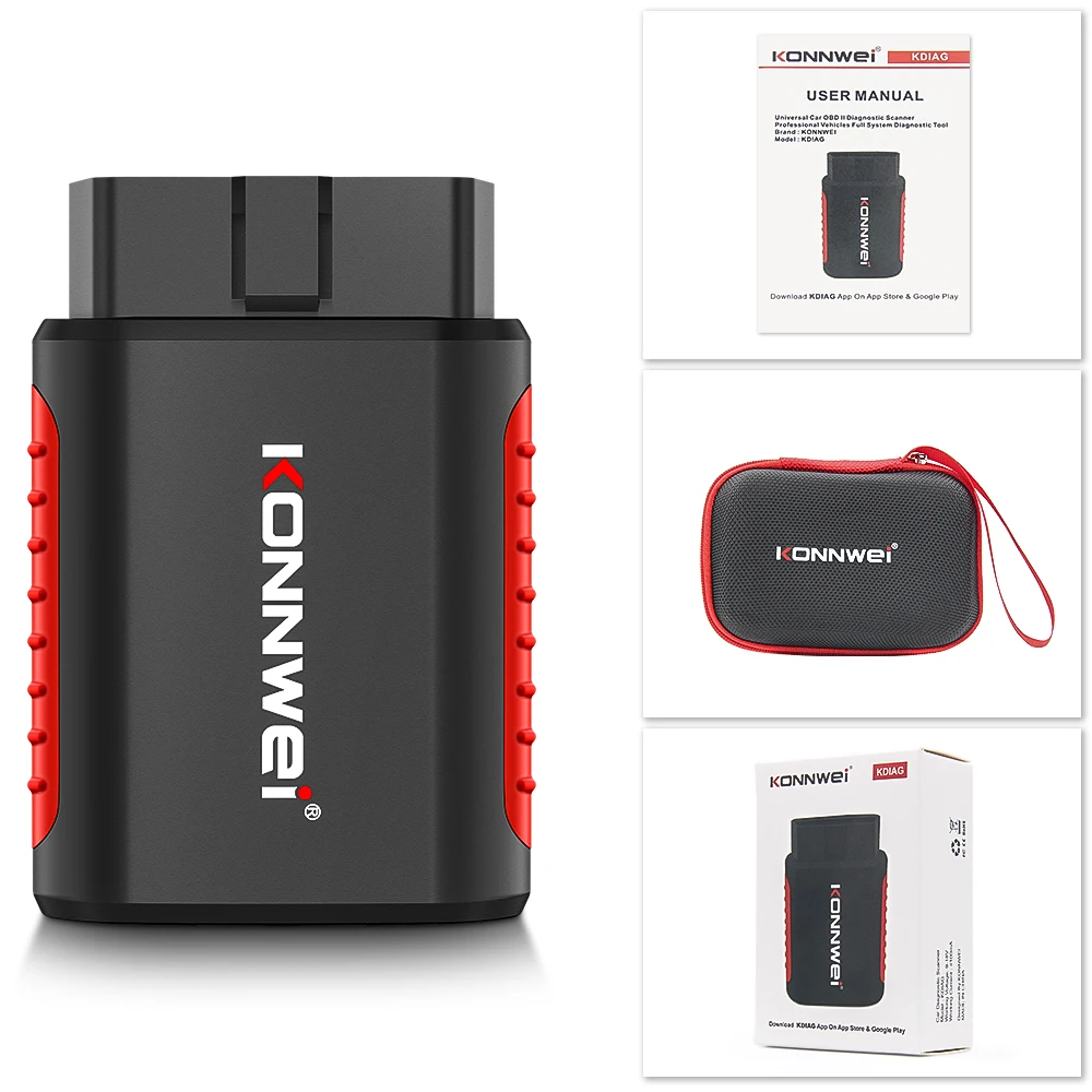 KONNWEI KDIAG MINI 2023 Full System Auto Scanner Reset SAS EPB Service ECU Programmer OBD OBD2 Car Diagnostic Tool pk Thinkdiag