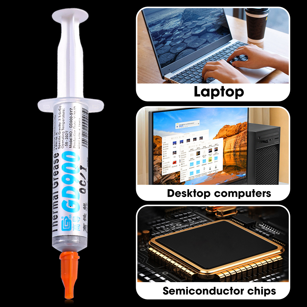 GD900 Conductive Grease for All Processors CPU GPU PC PS4 XBOX High Performance Thermal Conductivity Cooling Paste