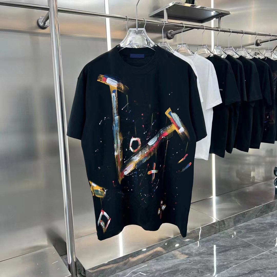 t shirts fashion designer t shirt men summer clothes Crew Neck Quick Dry Apparel Tops Chest Letter Shirt High Street Short Sleeve tees mens tshirt size S-2XL