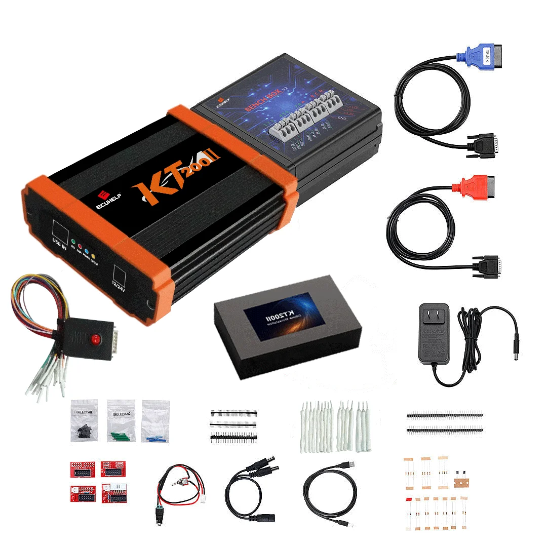 KT200 II add new license and Optimized the hardware stable Support Bench/OBD/BOOT/BDM/JTAG Multiple Protocols