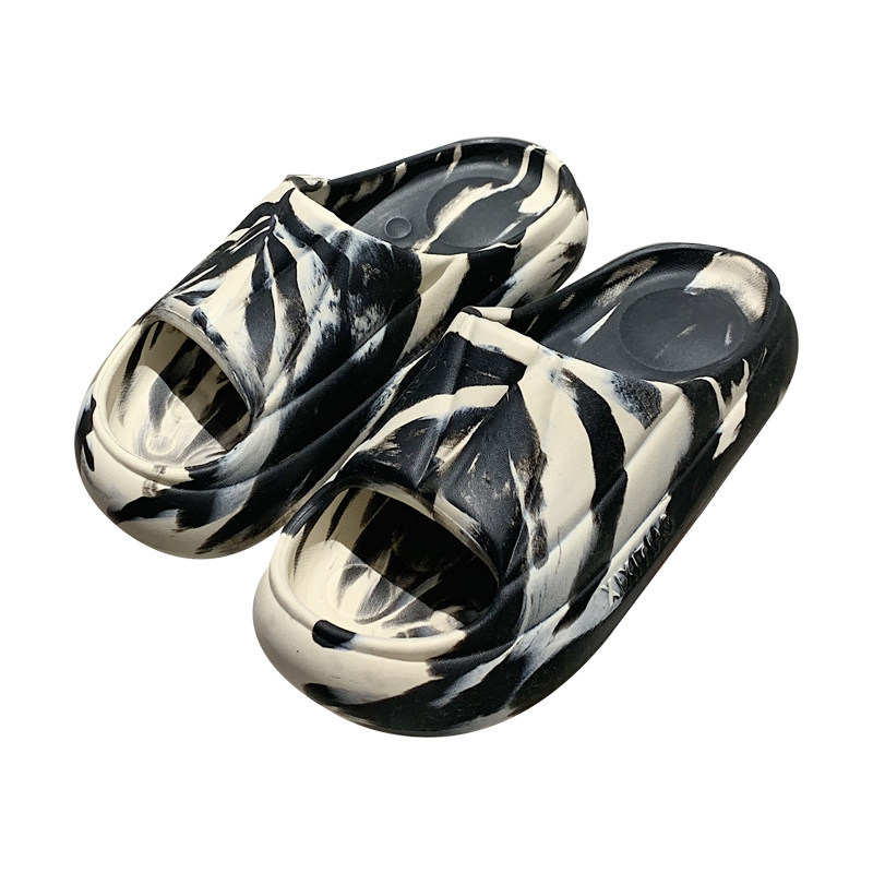 2024 New slippers women's summer shoes personality cool splash ink sports style slippers indoor street sandals girls beach shower slide