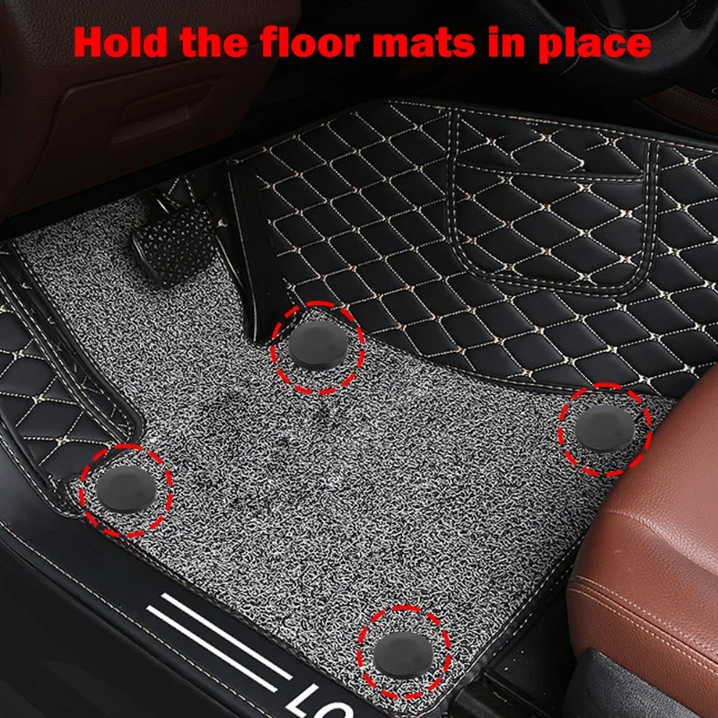 Car Floor Mat Anti-Skid Fixer Grips Double Layer Fixed Clips Set Universal Arpet Fixing Clamps Buckle Fixer Accessories