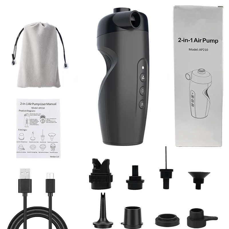 20PSI Protable Air Pump Electric Outdoor Deflatable Air Inflator For Inflatable Surfboard Paddle Stand Up Paddle Board Boat
