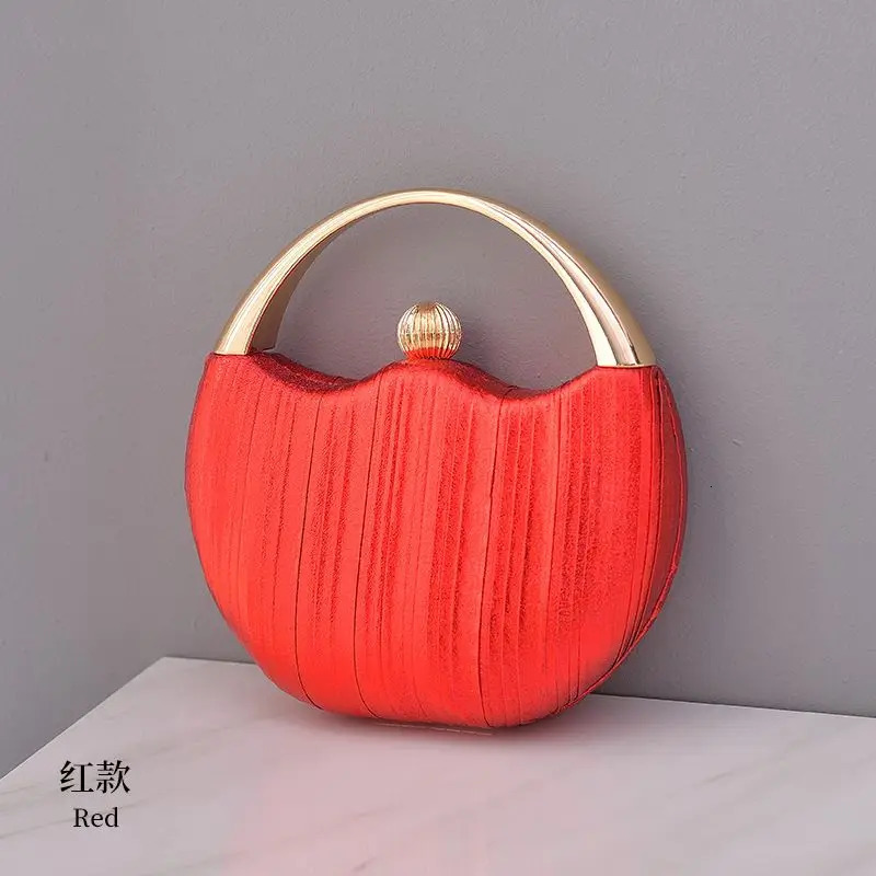 Womens Handbag Elegant Round Shoulder Bag Womens Small Party Evening Clutch Bag Wallet Sac A Main 241031