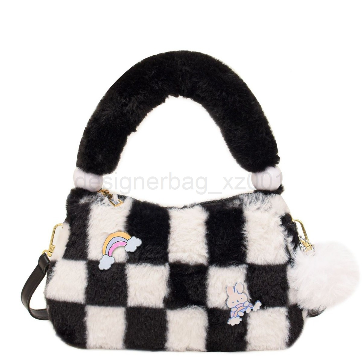 Bag Designer Fashion Classic 10a Top Woman Handbagevening Bags Autumn and Winter New Fur Korean Version Lamb Shoulder Crossbody Versatile Cute Plush H