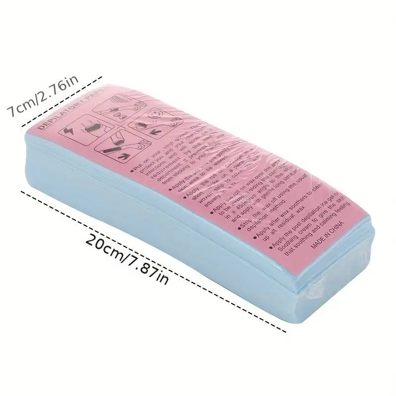 100PCS Professional Beauty Wax Strips Hair Removal Non-Woven Nail Art Hands Face Body Bikini Hair Removal Wax Paper