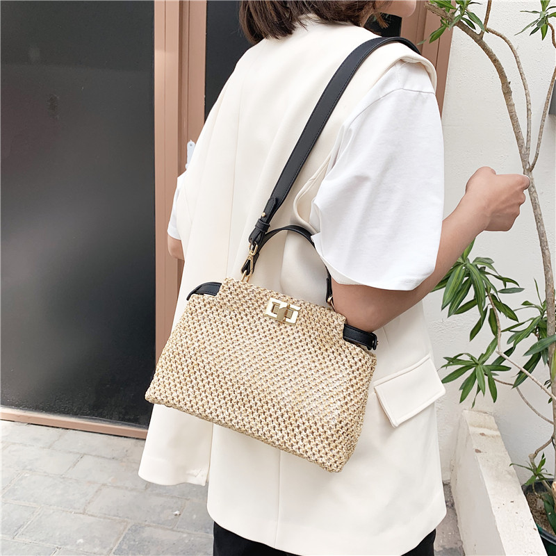 2023 New Summer Straw Bags for Women High Quality Shoulder Bag Cute purse and Handbag Designer Crossbody Bag Luxury Satchel