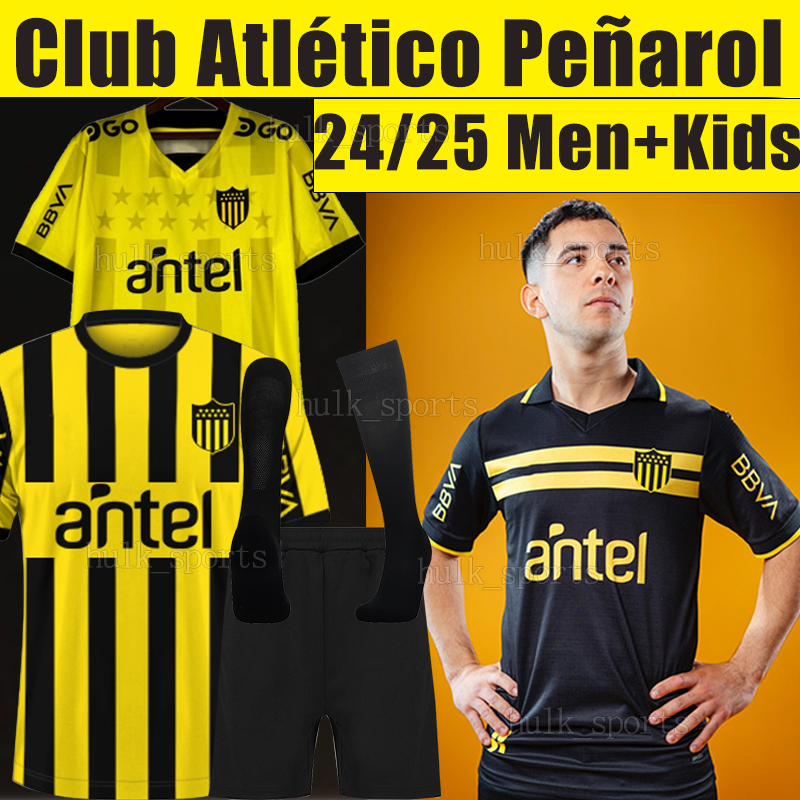 XXXL 2025 Club Atletico Penarol 132th soccer jerseys 2026 Commemorative Edition 24/25/26 Uruguay Penarol C.RODRIGUEZ men kids kits set socks football shirt