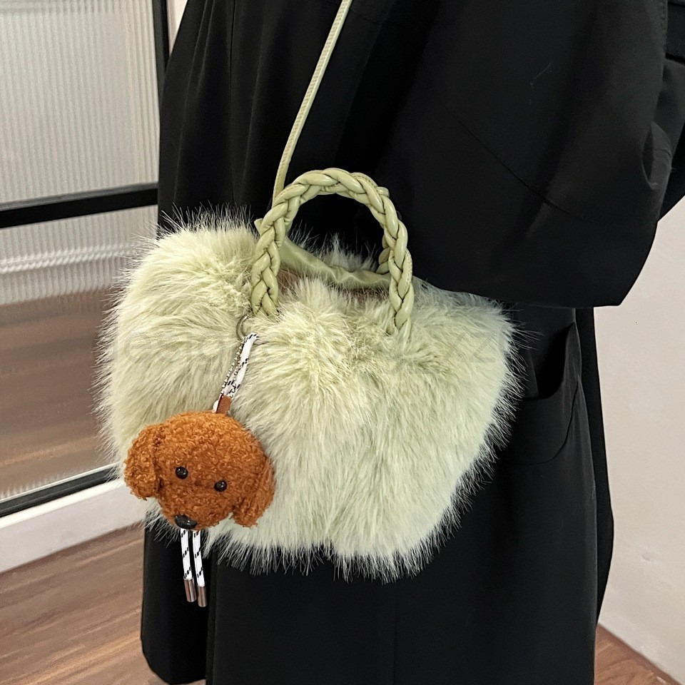 Bag Classic Designer Fashion 10a Top Woman Handbagevening Bags New Plush Doll Pendant Advanced Cute
