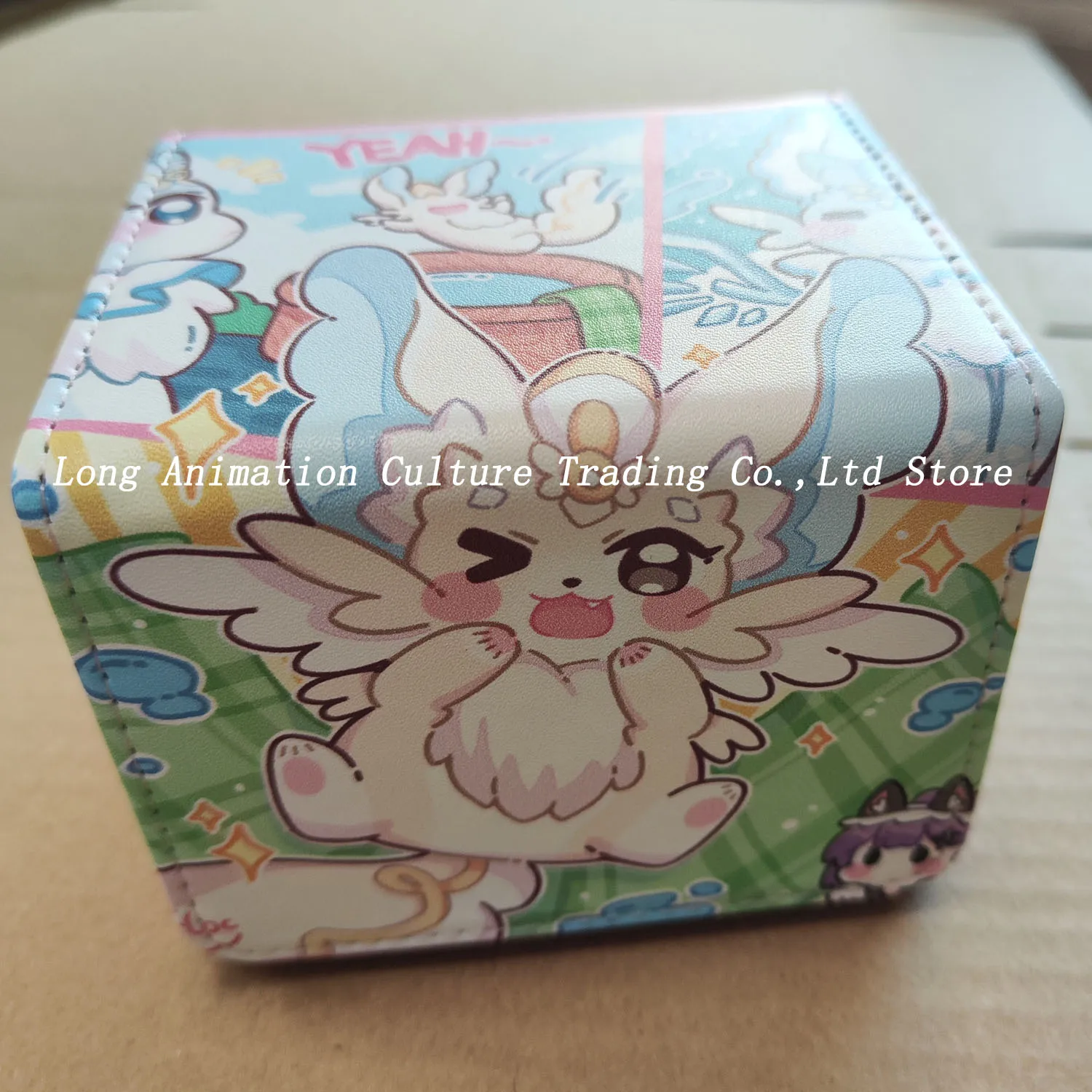Yugioh Agel of the Icejade Deck Box Yu-Gi-Oh! TCG OCG PTCG Trading Cards Protector Case Pu Leather Storage Box 100+