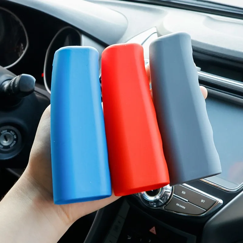 Hand Set Universal Car Handbrake Sleeve Silicone Cover Anti-Skid Auto Parking Brake Decorative Shell Interior Accessories