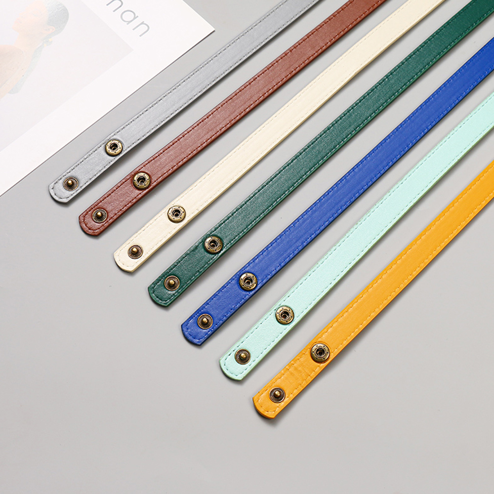 1.8*60cm PU Leather Snap Bag Strap Solid Color Short Hand Strap Women Replaceable Shoulder Bag Strap All-match Bag Accessories b6a03 5 bbcad