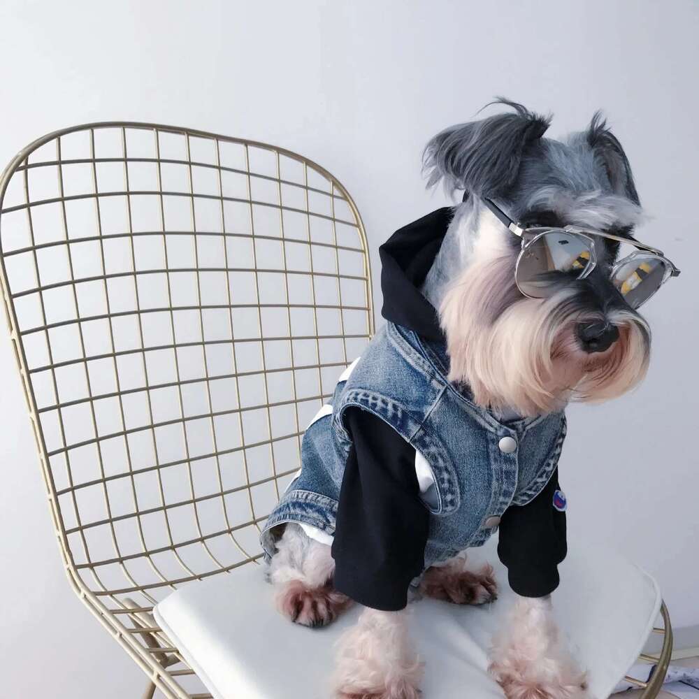 Fashion Dog Vest Small Dogs French Bulldog Denim Coat Jacket For Chihuahua Pug Puppy Pet Apparel Pc0930