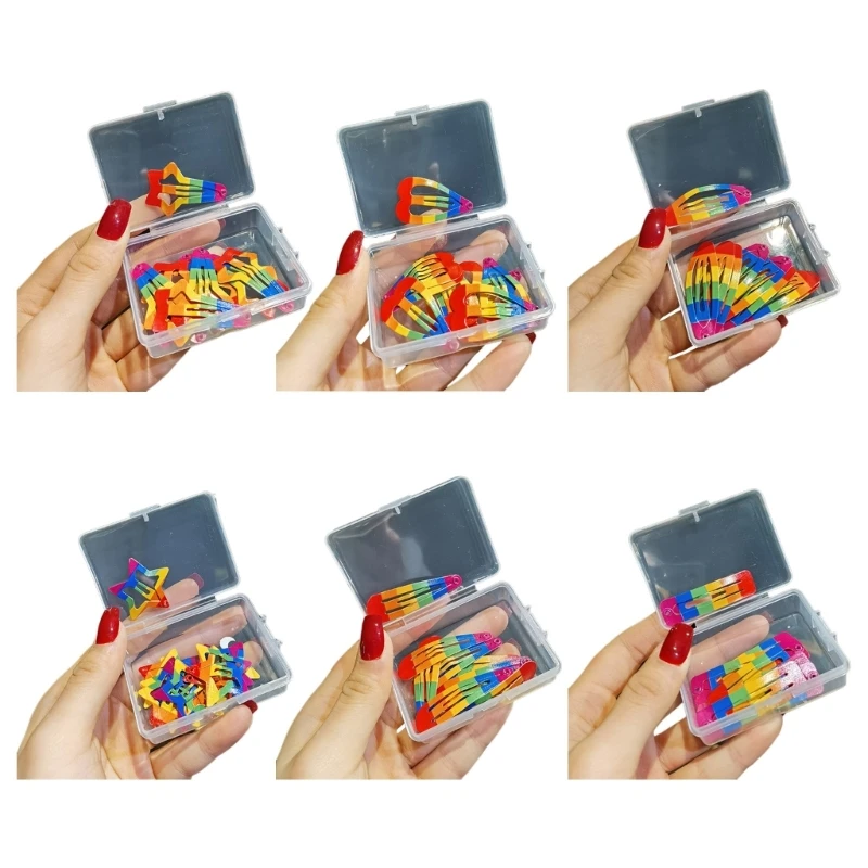 Y2k Rainbow Color Design Girls Hair Clip 2025 Taking new Photo Hairpins Lovely Hairclip