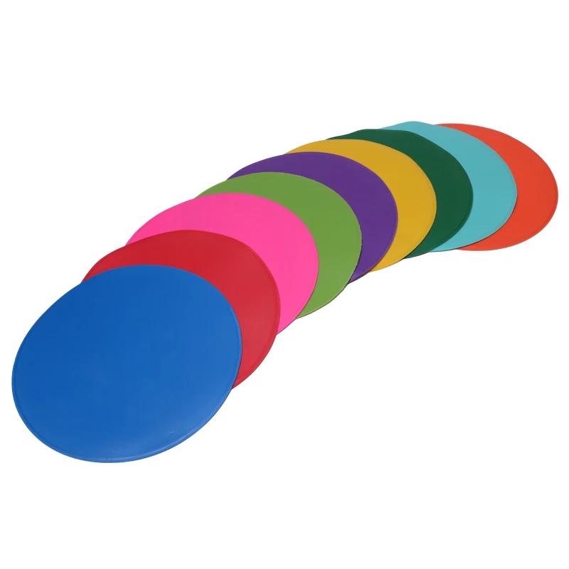 9PCS 23CMDurable Round Rubber Sports Marker Poly Vinyl Spot Markers for Drills and Training Speed Agility Training