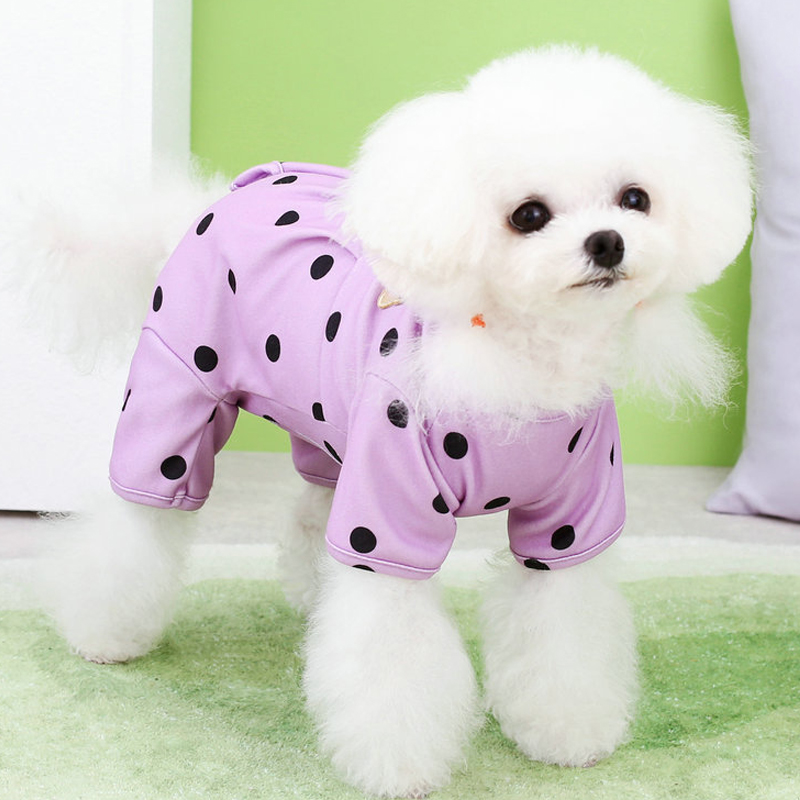 Dot Pattern Dog Pajamas Spring&Summer Pet Clothes Puppy Costume Dog Jumpsuit Pyjamas For Small Medium Dogs Chiwawa Pets Overalls