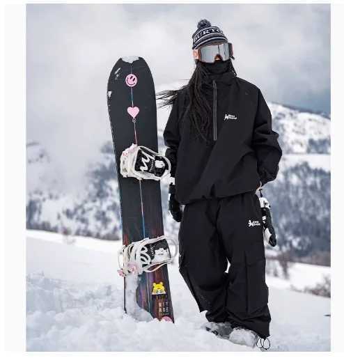 John Snow Ski Jacket Pants Womens Track and Field Clothing Mountain Skiing Set Winter Womens Skiing Set Sports Waterproof Skiing Set X241102
