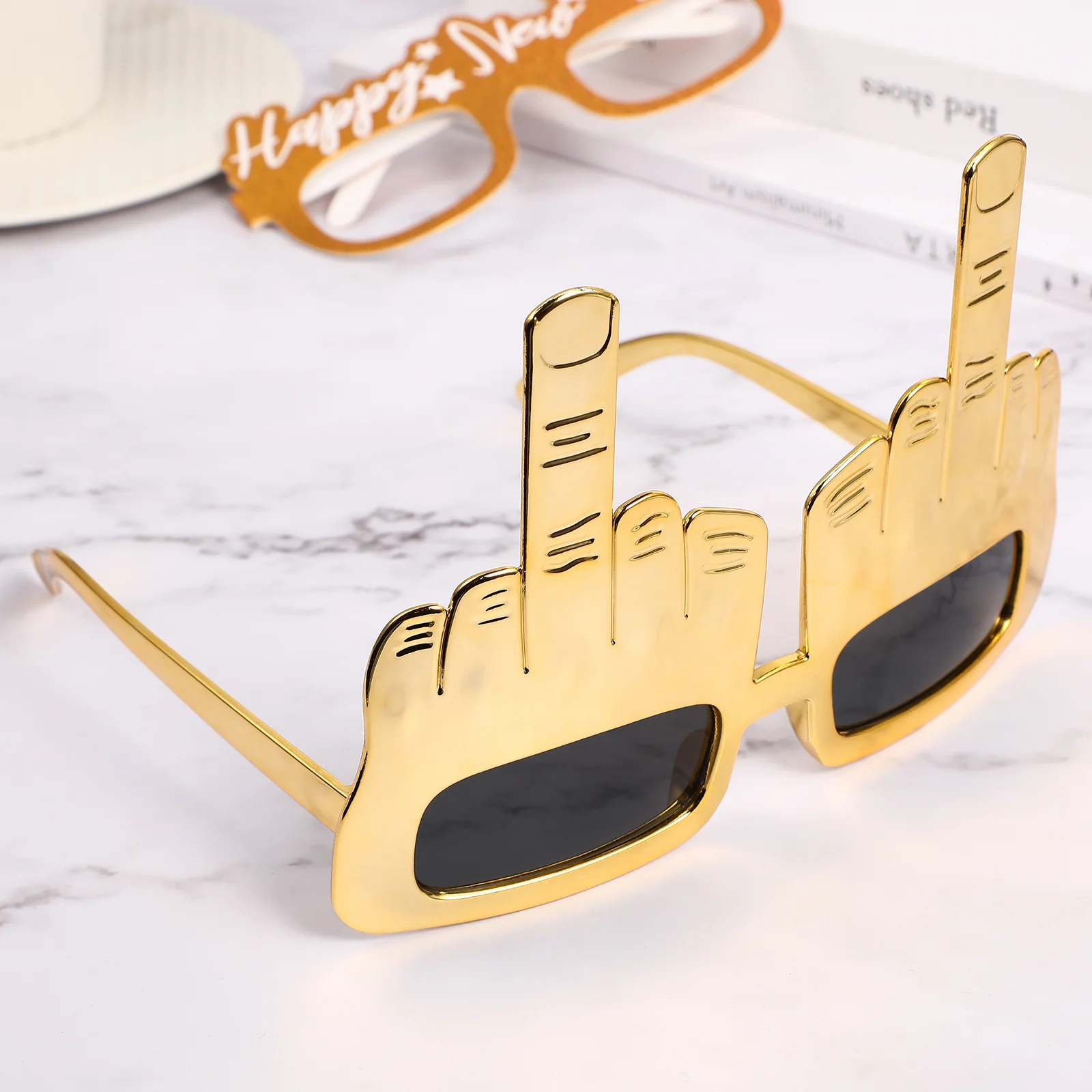 Funny Glasses Middle Finger Party Sunglasses Costume Photo Booth Props Hand Shape Funny Party Glasses