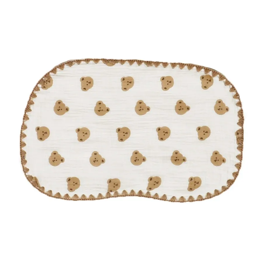 Baby Pillow Newborn 10-layer Gauze Cloud Children Anti-spit Milk Cartoon