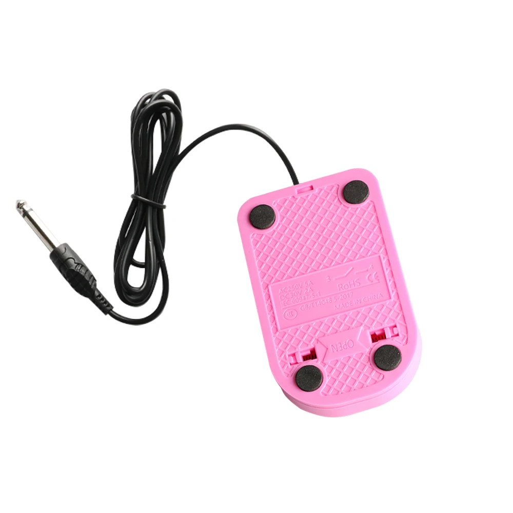 ABS Plastics Silent Tattoo Machine Foot Pedal With Cord For Tattoo Power Supply Tattoo Accessories Mouse Tattoo Foot Pedal Pink