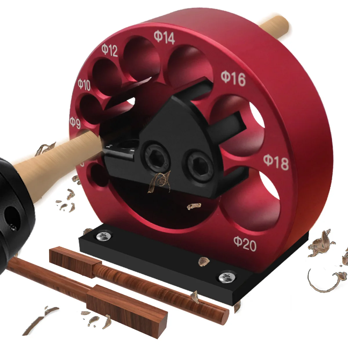 Dowel 2025 Plate, Adjustable Dowel Maker Jig Kit,8-20mm Electric Drill Milling new Dowel Round Rod Auxiliary Tool with Carbide Blades