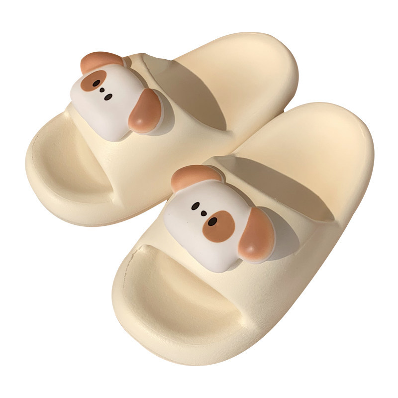 2024 New Slippers for women Summer Shoes Cute cute puppy dog slippers Indoor Street Sandals for girls Beach shower slide