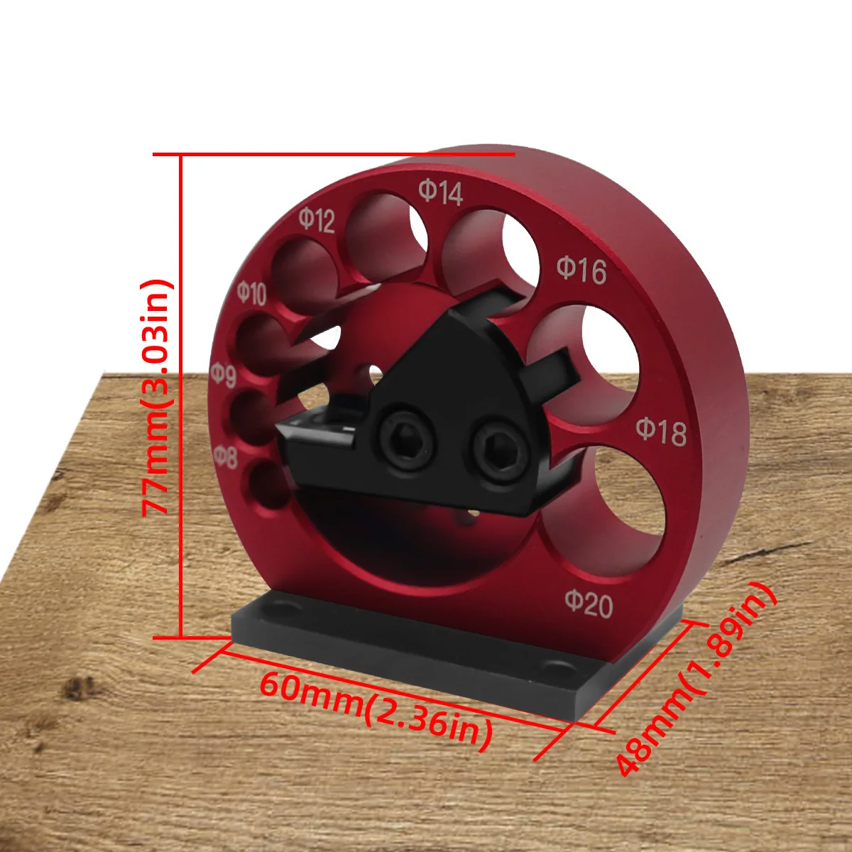 Dowel 2025 Plate, Adjustable Dowel Maker Jig Kit,8-20mm Electric Drill Milling new Dowel Round Rod Auxiliary Tool with Carbide Blades