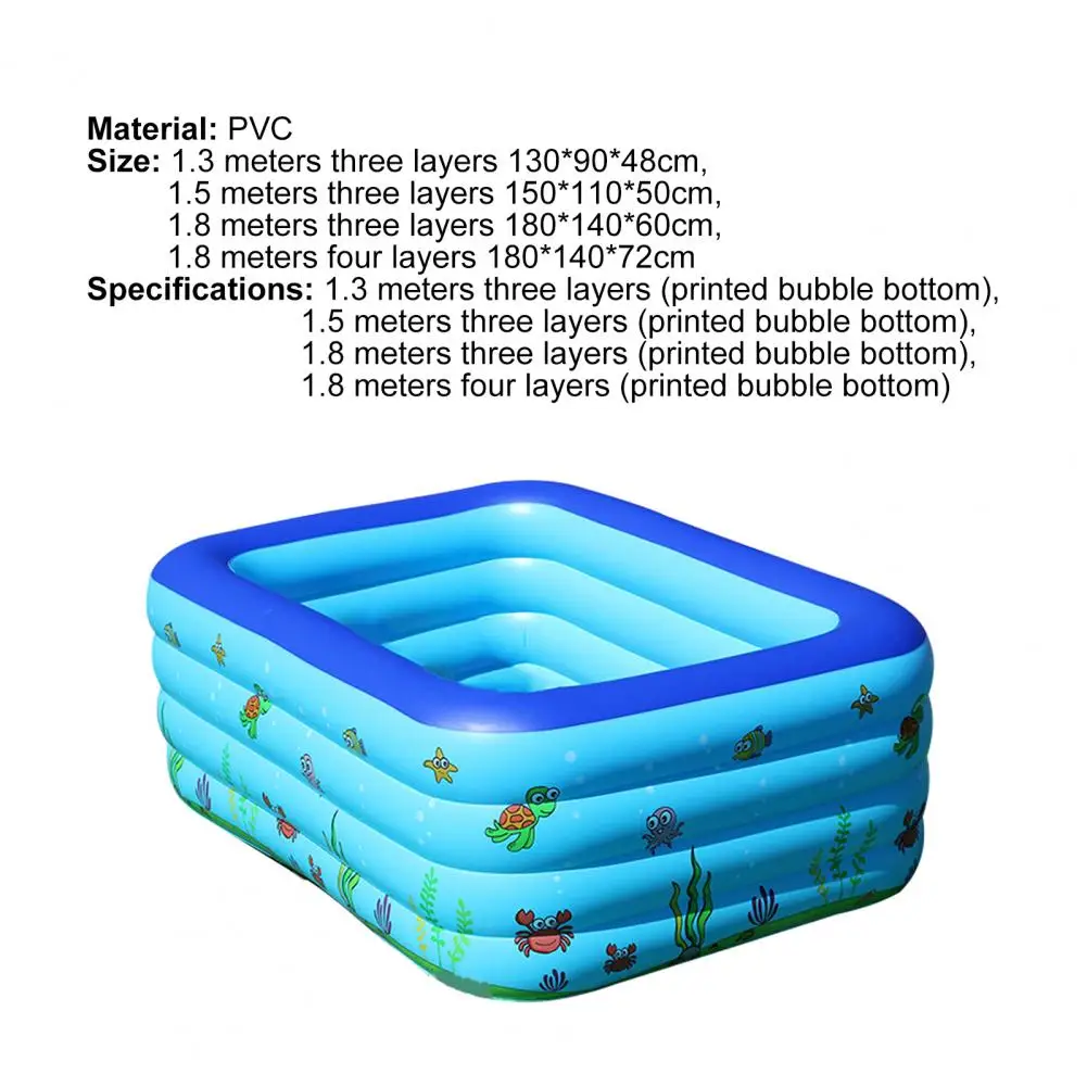 New Baby Children Swimming Pool Large Family PVC Swimming Pool Outdoor Summer Kids Inflatable Paddling Pools
