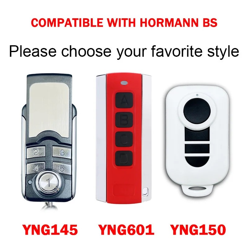 For HORMANN HSE1 HSE2 HSE4 HS1 HS4 HS5 HSS4 HSP4 HSD2 868 BS Garage Door Remote Control Duplicator 868MHz Gate Control Opener