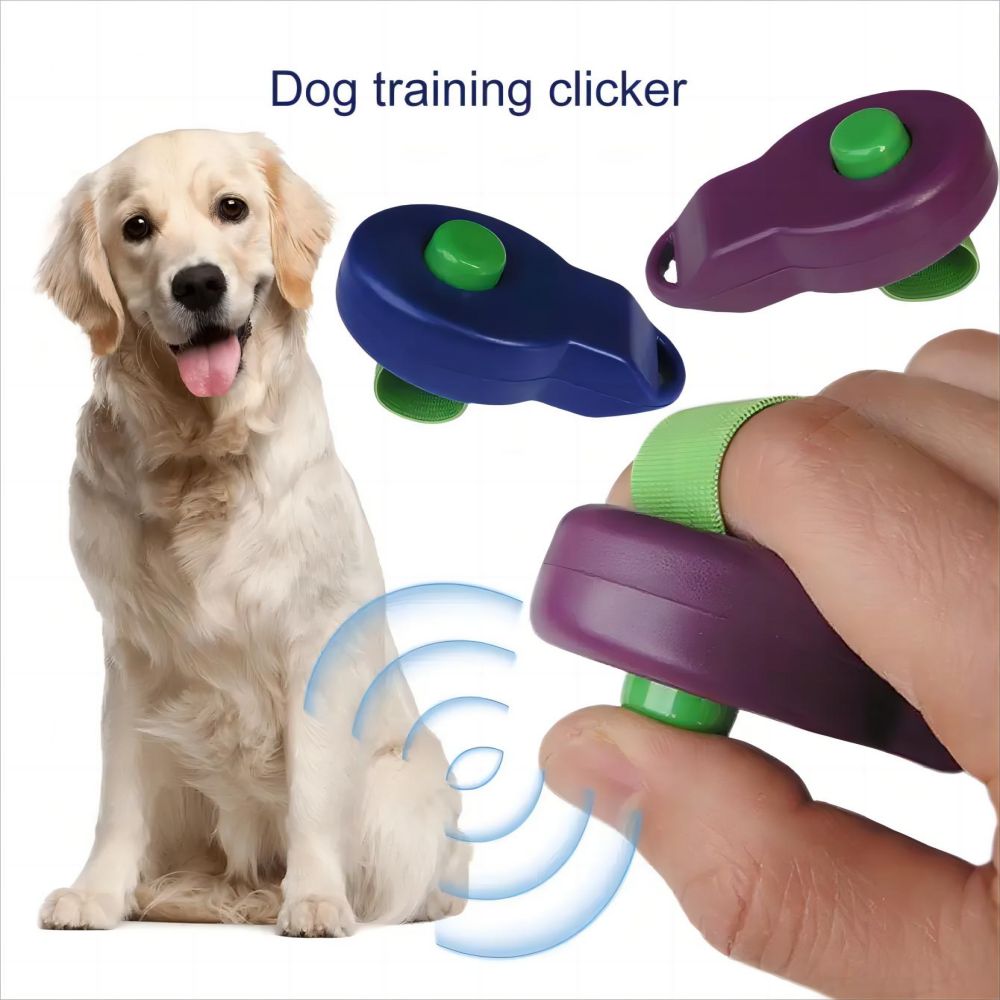 1 Pc Pet Dog Training Sounder Dog Training Tool Belt Elastic Household Cat And Dog "click" Sound Clicker Command Pet Supplies