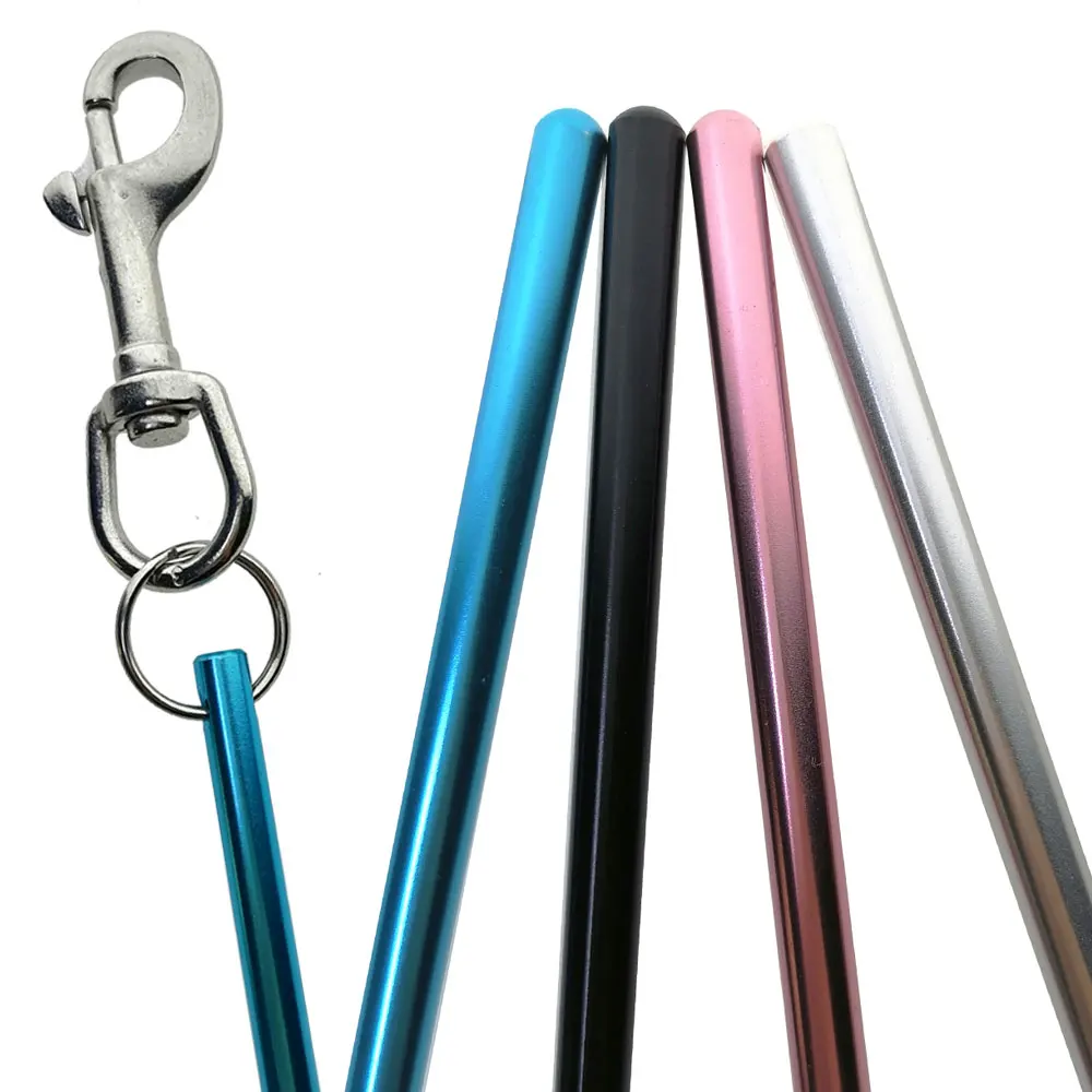 5.5" 14cm Dive Aluminum Alloy Tank Rattle Signal Device Stick With Carabiner Diving Pointer Shaker Noise Maker