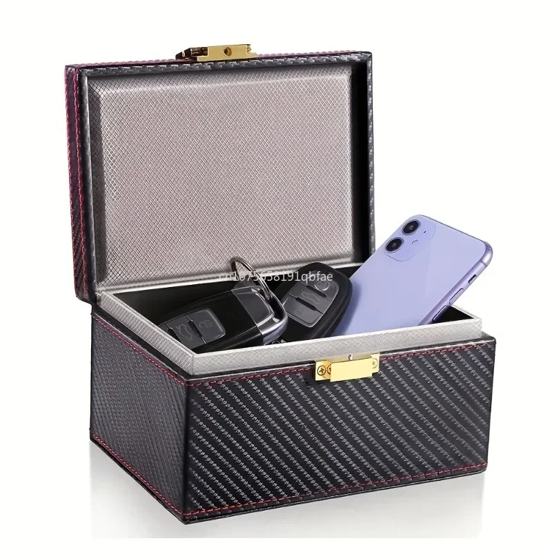 Storage Box Car Key Box High Capacity RFID Signal Shielding Box for Car Keys Anti-theft Car Keychain Protector Safe