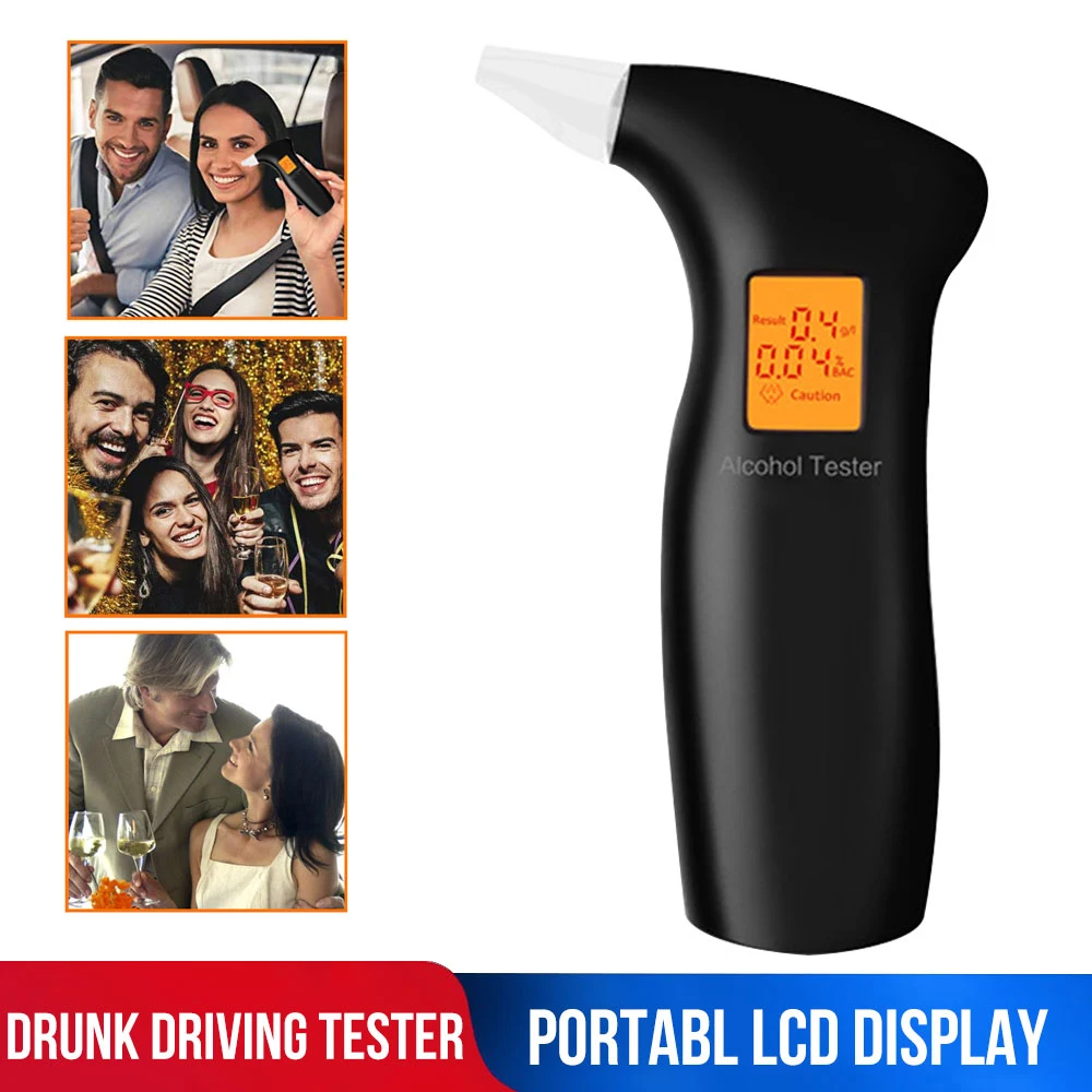 Blowing Type Special Check Alarm Meter Alcohol Tester Measuring Drunk Driving Detector Artifact Exhaling Drunk Driving Measuring