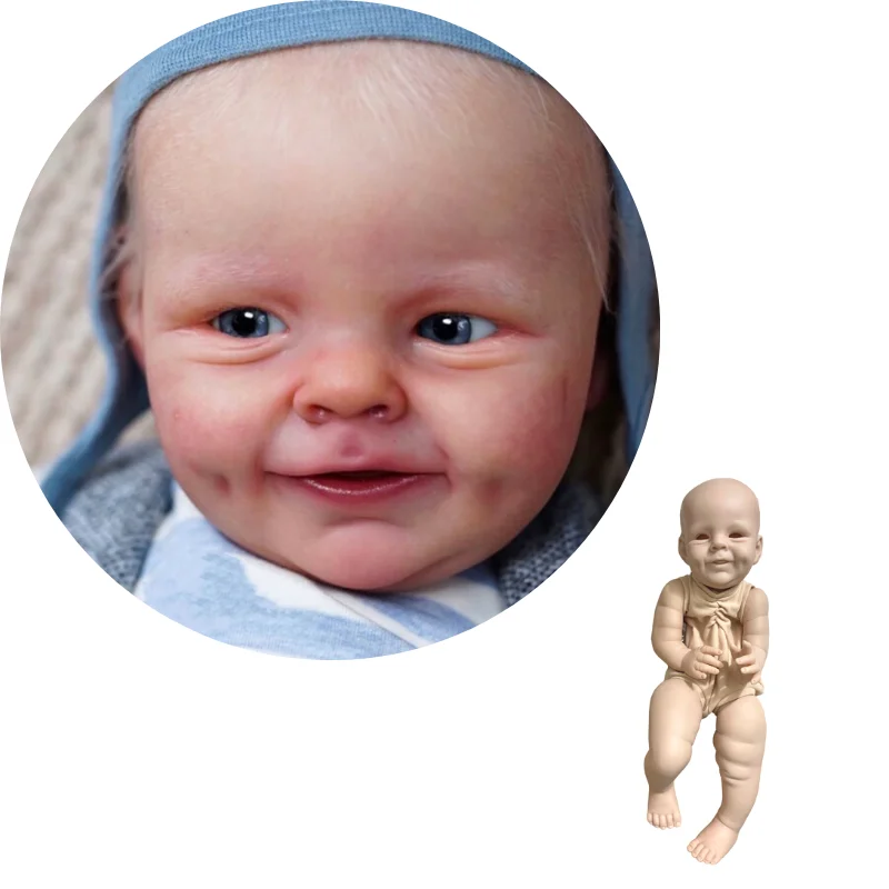 21 Inch Kit Shaya Reborn Baby Doll Kit Smile Baby Molds Blank Unpainted Unassembled Kit Handmade DIY Toy For Girls Boy LOL