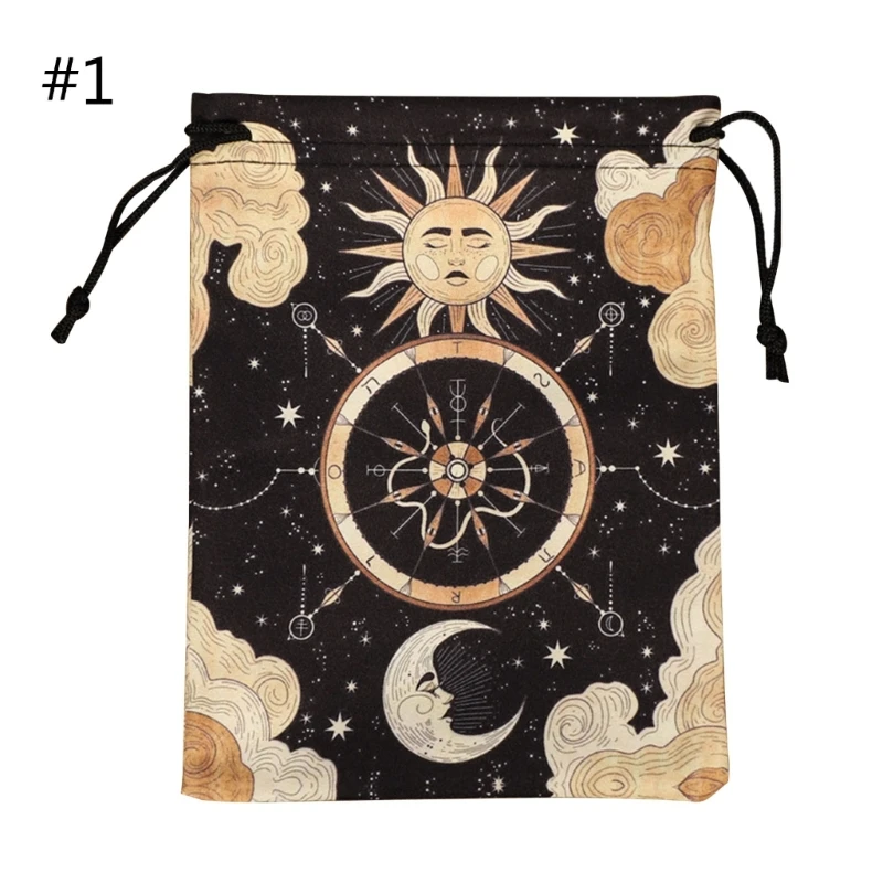 Mini Drawstring Bag Flannelette Jewelry Dices Board Game Cards Bag Gift Pouches Packaging Tarots Storage Bag