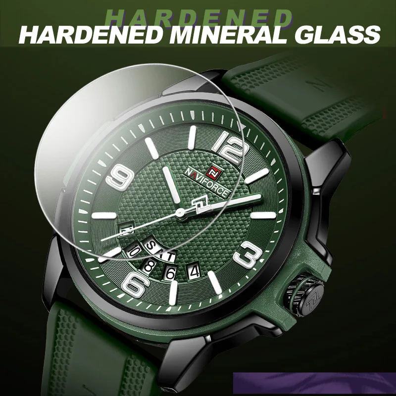 NAVIFORCE New Men's Quartz Watches Silicone Band Waterproof Luminous Hour Sports Luxury Men's Wristwatch Relogio Masculino 2023